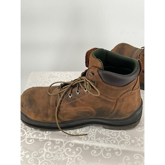 Red Wing Men's‎ Work Boots Brown Size 12 D Leather Steel Toe Imperfections - Picture 9 of 14